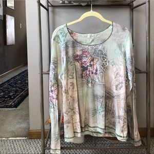 ❗️4 for $20❗️ Floral print long sleeve shirt